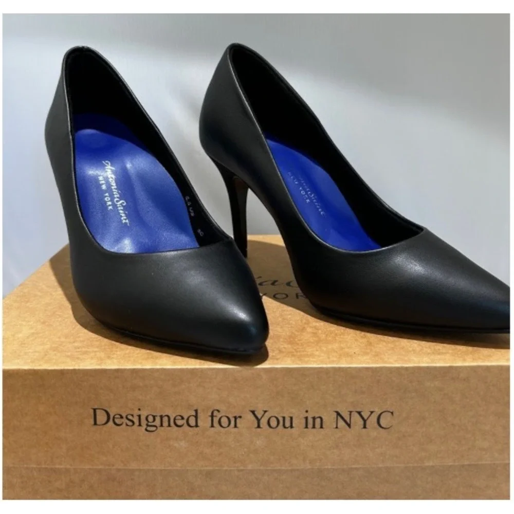 Antonia Saint NY Victoria Pump Heel 3.0 Black, Size 8